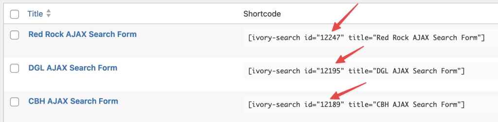 Ivory Search admin UI