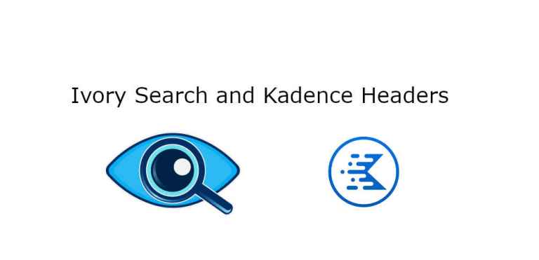 Ivory Search and KadenceWP