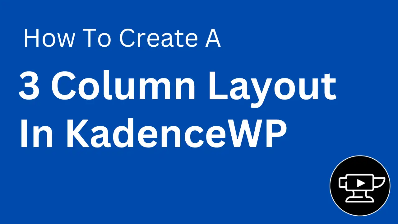 Banner for 3 column layout in KadenceWP