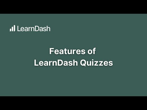 Quizzes in LearnDash