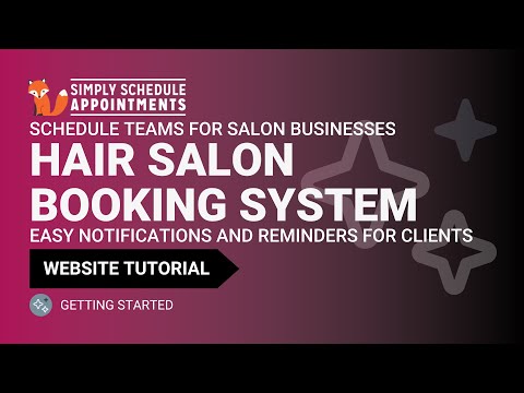 Hair Salon Booking System Tutorial | Set Up Appointments For WordPre | Simply Schedule Appointments