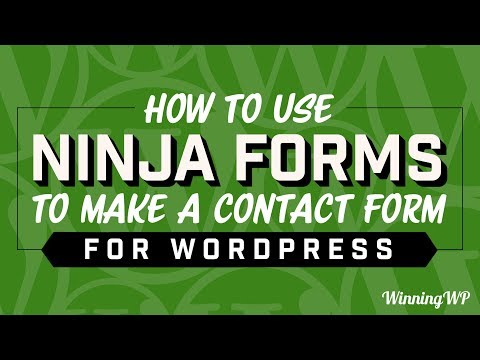 How to use Ninja Forms to make a Contact Form for WordPress